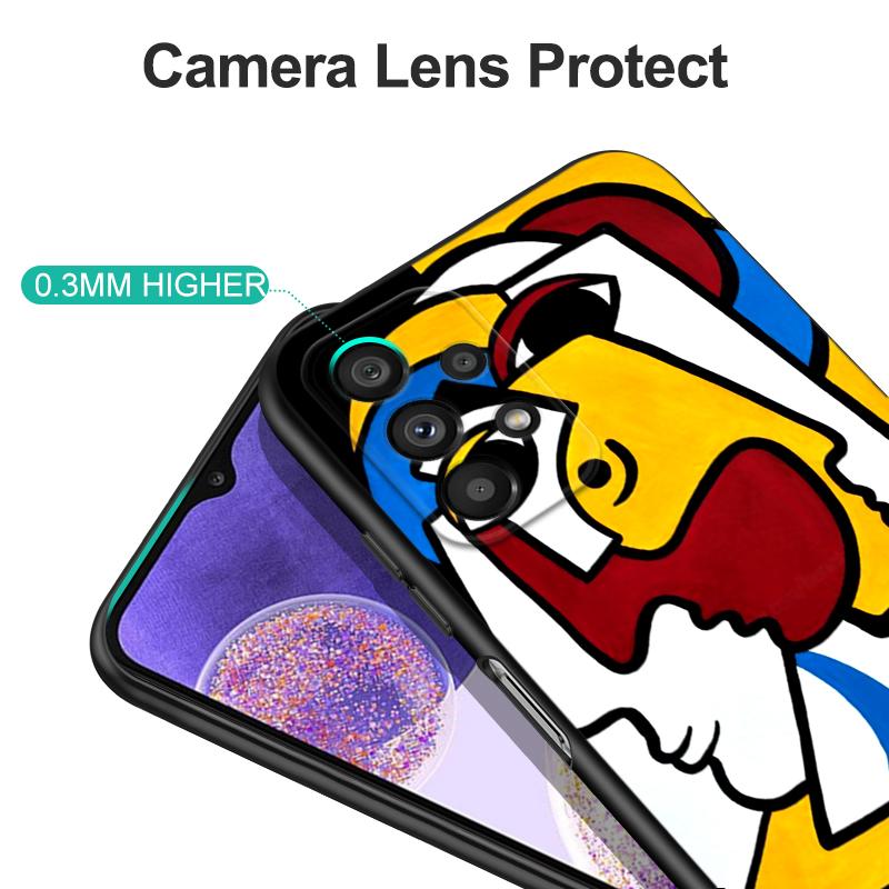 Black tpu Case For Huawei P30 Lite P30 Pro P40 LITE E P Smart 2020 Cover Picasso abstract Art painting