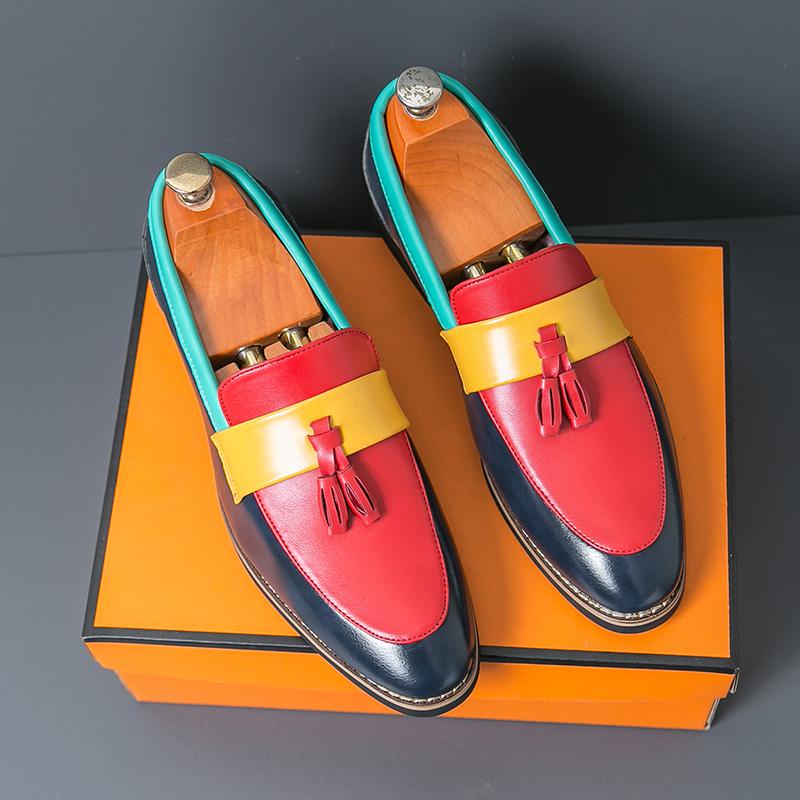 Hot Selling Men's Flat Bottomed Loafer Europe America Trendy Party Dress Shoes Men's Outdoor Driving Shoes Commuting Shoes