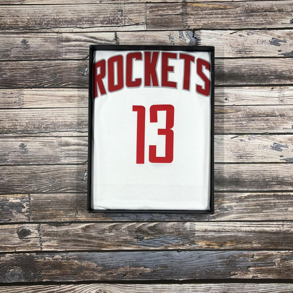 Ракеты Нет. 13 Харден Нет. Мужской баскетбольный жилет 0 Westbrook Retro City Edition ограниченной серии из джерси горячего давления