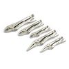 WORKPRO Locking Pliers Set with Curved Jaws and Long Nose 5-Piece