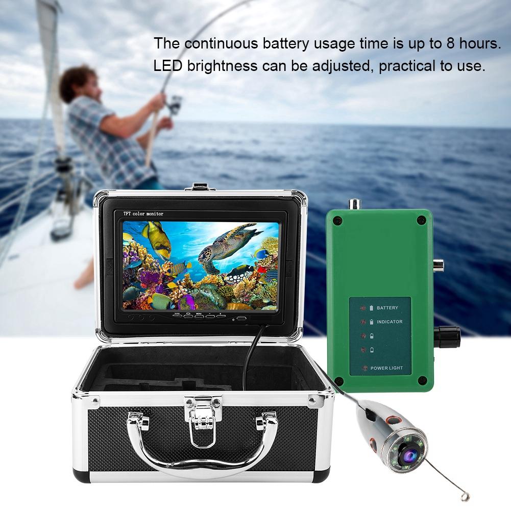 7in 1000TVL HD Monitor 98.4ft IP68 Underwater Waterproof Video Camera