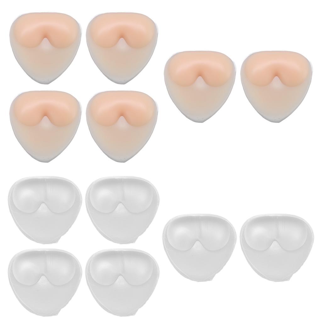 3 пары липких подушечек для бюстгальтера, прочные водонепроницаемые силиконовые подушечки для бюстгальтера без бретелек, вставки для купальников