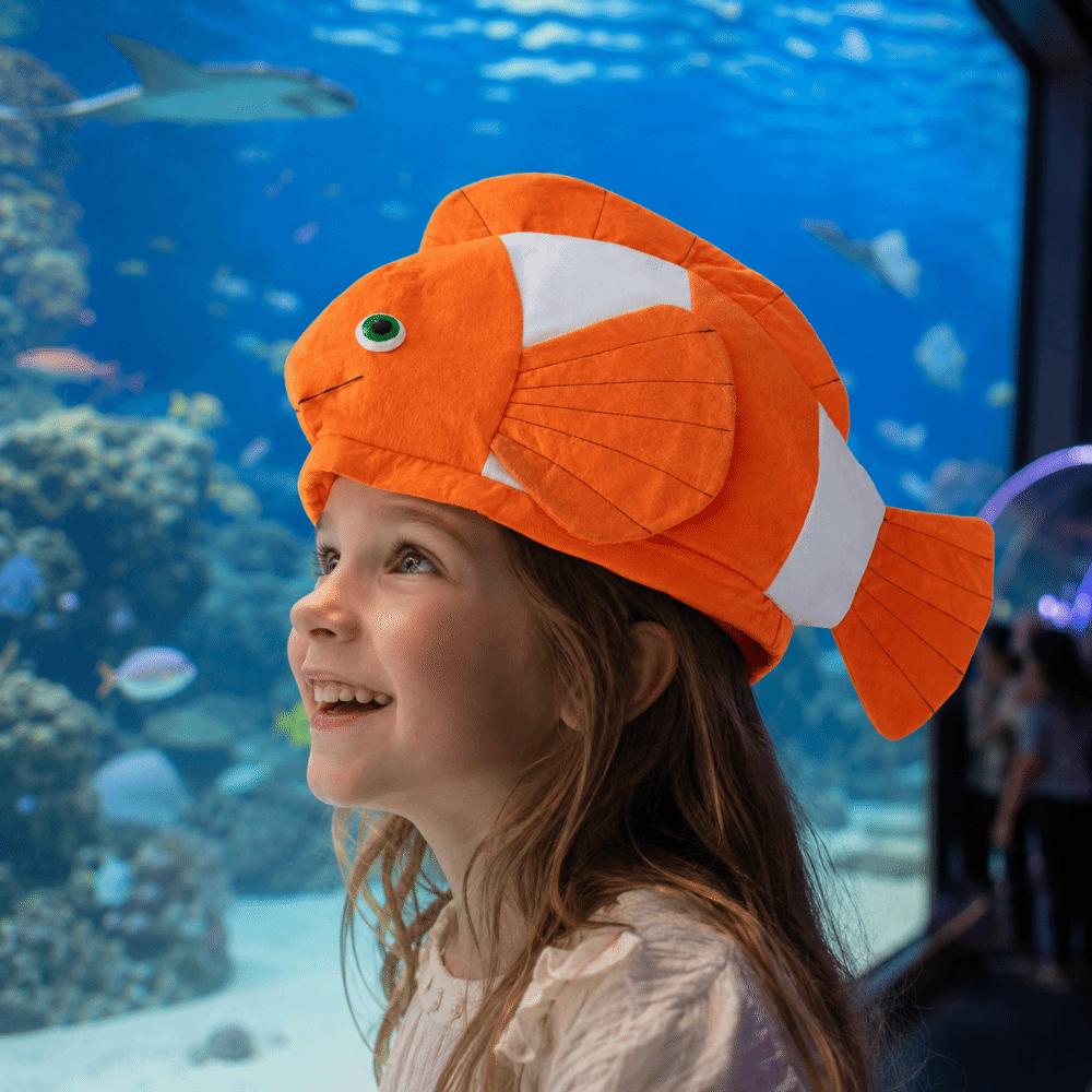 Creative Cartoon Fish Hat Funny Halloween Headgear Party Supplies Fish Head Cover Carnivals