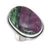 Ruby Zosite Gemstone 925 Sterling Silver Jewelry Ring Size 7
