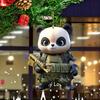 Панда Рождественское украшение 2D Акриловая Мультяшная Панда Рождественская Елка Подвесное Украшение Милые Аксессуары для Интерьера Автомобиля для Зеркала Заднего Вида Автомобиля Украшение для Елки