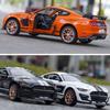 Масштаб 1/24 Mustang Shelby GT500, литая под давлением модель автомобиля, игрушечный автомобиль с откатным механизмом, звуком и светом для детей, коллекция подарков для мальчиков и девочек