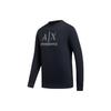Armani Exchange SS24 Свитшот повседневный с круглым вырезом и принтом-буквами Мужской свитшот Темно-синий 3DZMSA-Z9N1Z-1583