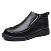 Men Genuine Leather Boots With Wool Fur Winter Men Ankle Boots Business Casual Man Snow Boots Work Shoes