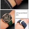 Cowhide Wristband for Sevenfriday Watch T1 T2 T3 Series Watch Strap 26mm Men's Wristband Bracelet Accessories brown green strap