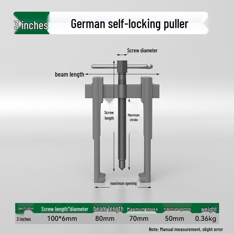 Multifunctional Two-Jaw Bearing Puller and Remover Tool