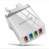 Portable 4 Ports USB Transformer Power Supply Wall Charger Adapter Fast Quick Charger