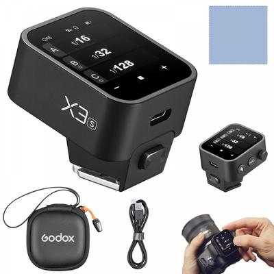 Godox Передатчик X3-S 2.4G Flash Trigger Совместим с Sony с большим сенсорным экраном OLED Совместим с GODOX TT600S, ad300pro, серия V1, TT685I