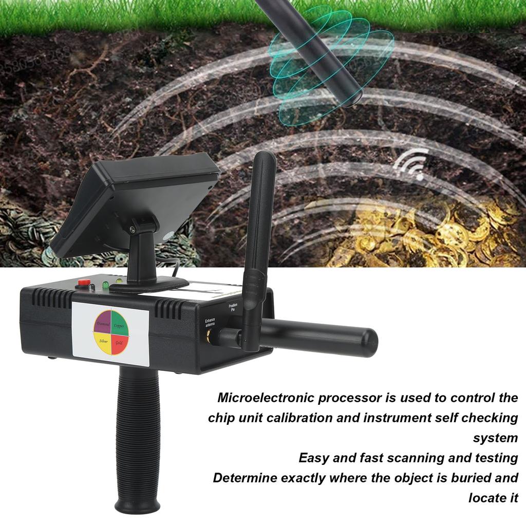 AC100-240V Metal Detector ABS Housing Sensitive Stable Quick Scanning Treasure Finder For Gold Silver Copper