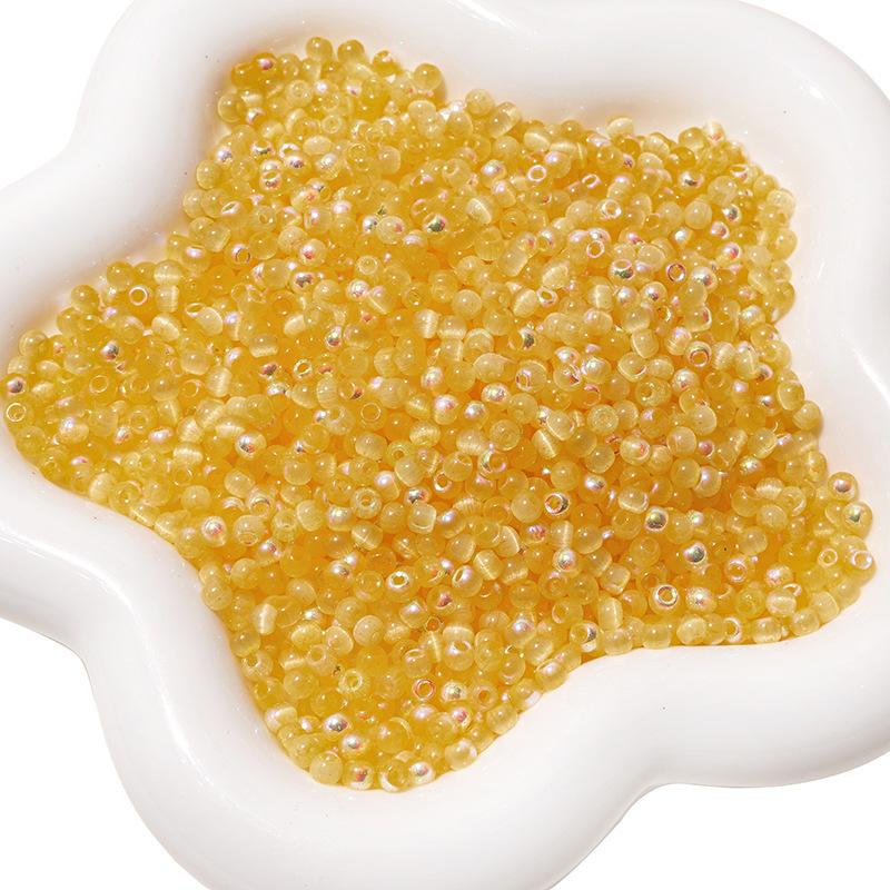 4 мм бусины Aurora Cat's Eye Millet, стеклянные круглые бусины, самодельные бусины для нанизывания вручную, аксессуары для браслета-цепочки для сотового телефона, бусины свободного покроя, прекрасный цвет