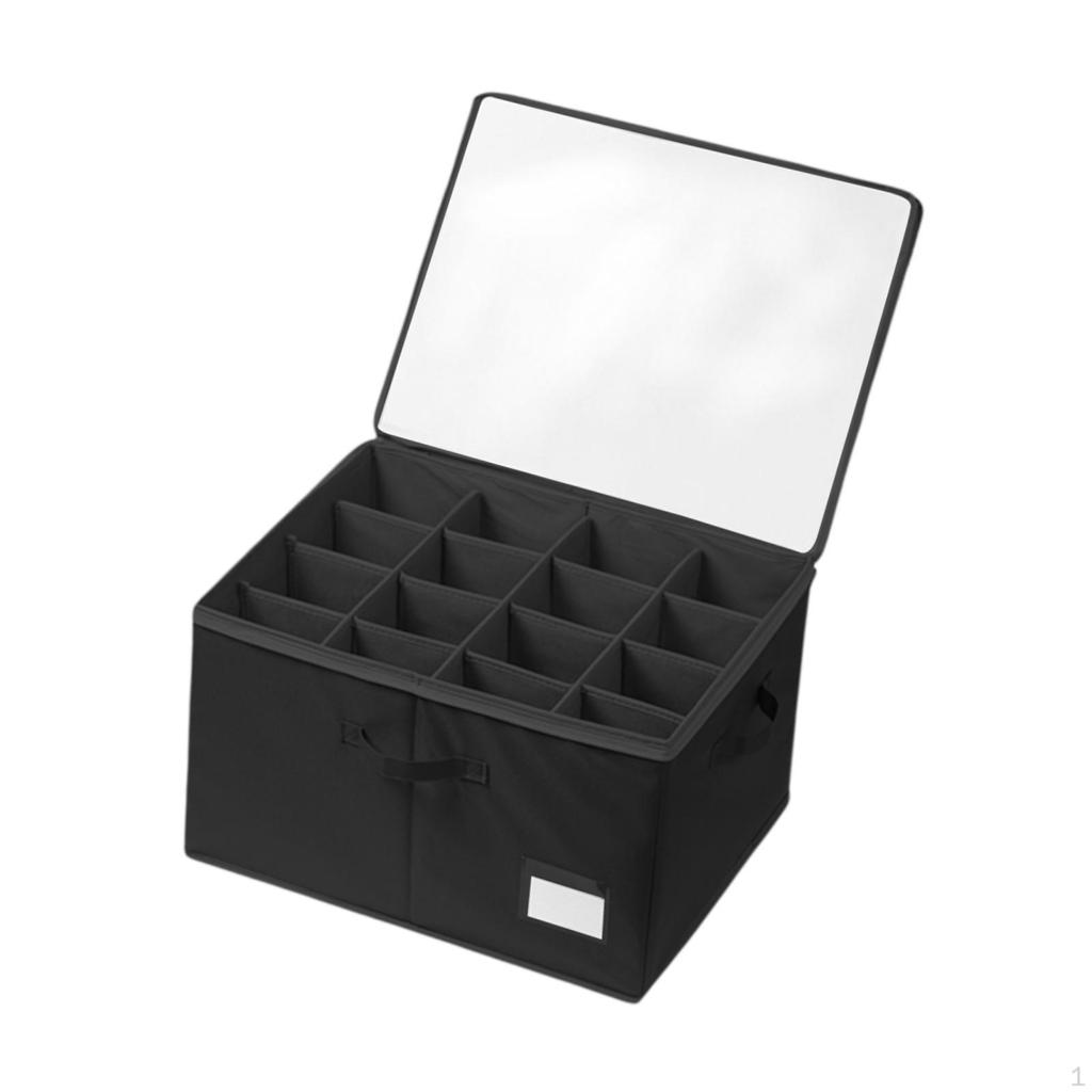 Органайзер для обуви, пылезащитный, 16 отделений, регулируемые разделители, коробка, чехол для шкафа-прихожей