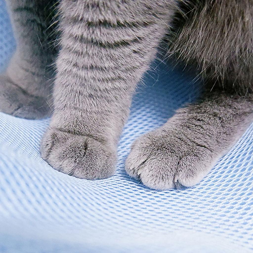 Подвесной гамак для кошки для клетки, дышащая сетка, многофункциональный, двусторонний, кровать-гамак для кошки с крючками для летнего отдыха