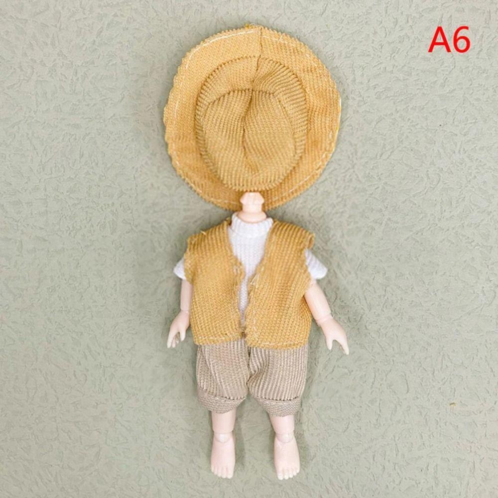 Sweet Skirt 16cm Doll Clothes Suit Plush Patch Cute Clothes Set Doll Accessory