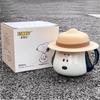 [Peanuts] Кружка с 3D-изображением Снупи в соломенной шляпе, 500 мл