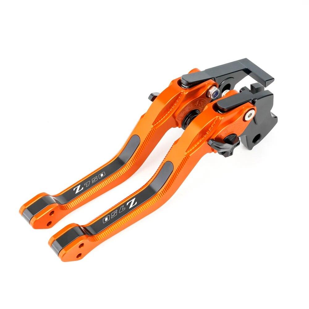 Для KAWASAKI Z750 Z 750 2007 2008 2009 2010 2011 2012 Аксессуары для мотоциклов Складные выдвижные регулируемые рычаги тормозной муфты