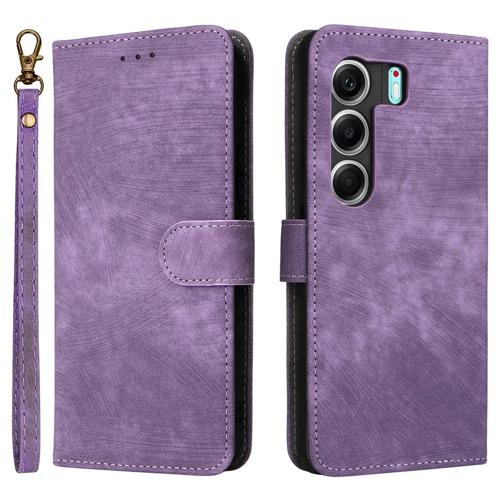 For TECNO Camon 40 Pro 4G/5G Case Wallet RFID Blocking PU Leather Cover Stand with Strap