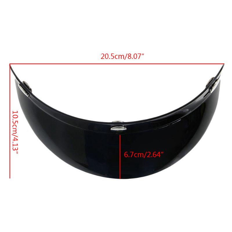 Горячий универсальный 3 Snap Visor Защитная линза для мотоциклетных шлемов с открытым лицом