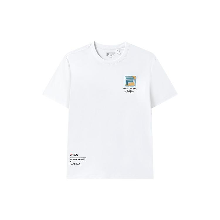 FILA HERITAGE T Shirt Men's Standard White F11M328104FWT