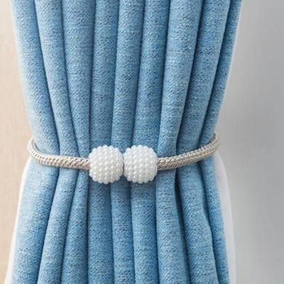 Магнитные подхваты для штор Pearl Ball Шторы Веревки для крепления Держатели Не нужно устанавливать Зажим для подхвата Аксессуары для декора штор