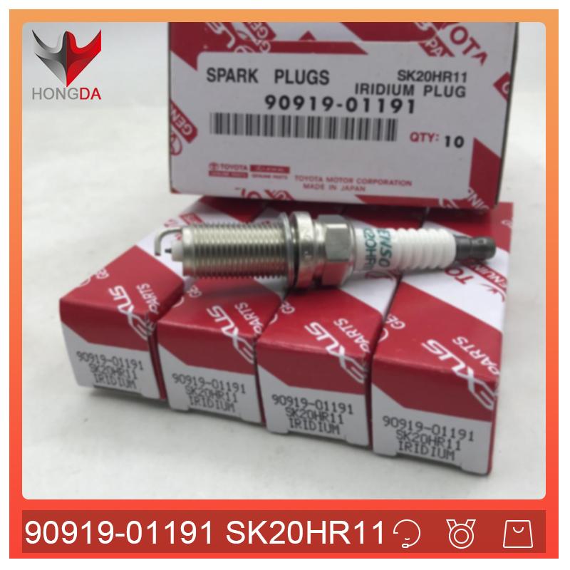 HONGDA 90919-01191 SK20HR11 Иридиевая свеча зажигания для Toyota Lexus LX570 GX460 FJ Land Cruiser Tacoma Tundra SK20HR-11 9091901191