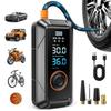 Portable Cordless Air Compressor For Car Tires - Auto Electric Air Pump Fast Inflation For Bicycle, Motorcycle, 150Psi