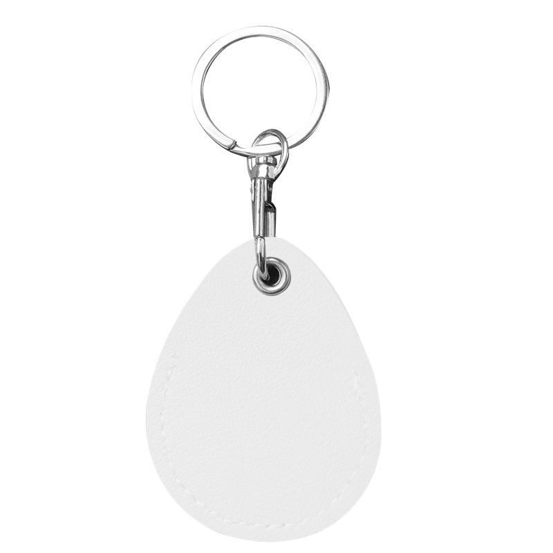 Customized Leather Water Drop Small Card Cover, Keychain Protective Cover, Elevator Card Cover Ins Community Access Card Cover, Customized Oem.