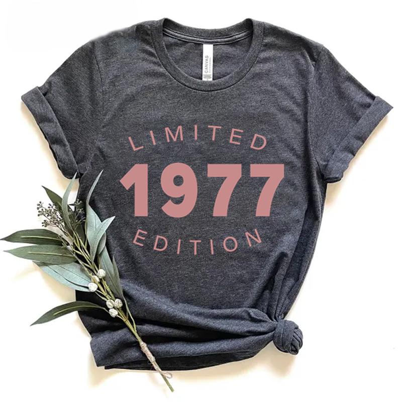 1970 To 1979 Limited Edition Unisexs Tshirt Vintage 1975 Birthday Tee 1970 To 1979 Born Tee Top Ladies 50th Birthday Tshirts