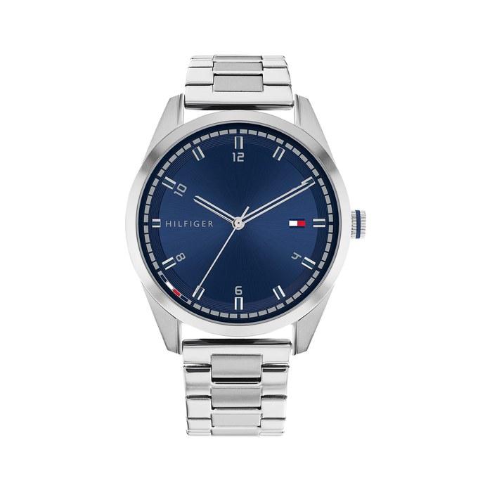 [Tommy Hilfiger] Часы Griffin 1710455 Мужские Серебристый/Синий