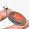 Подвеска из драгоценного камня Red River Jasper ручной работы с серебром 925 пробы 2,00 дюйма