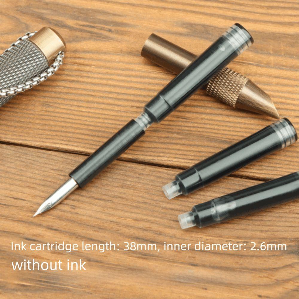 Vintage Fountain Pen 0.5mm Necklaces Fountain Pen Personality Mini Pocket Pen  Birthday Gifts