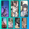 Чехол для телефона с изображением аниме Маи Сакурадзимы для Samsung Galaxy A13, A21s, A22, A31, A32, A52, A53, A71, A80, Мягкий черный корпус