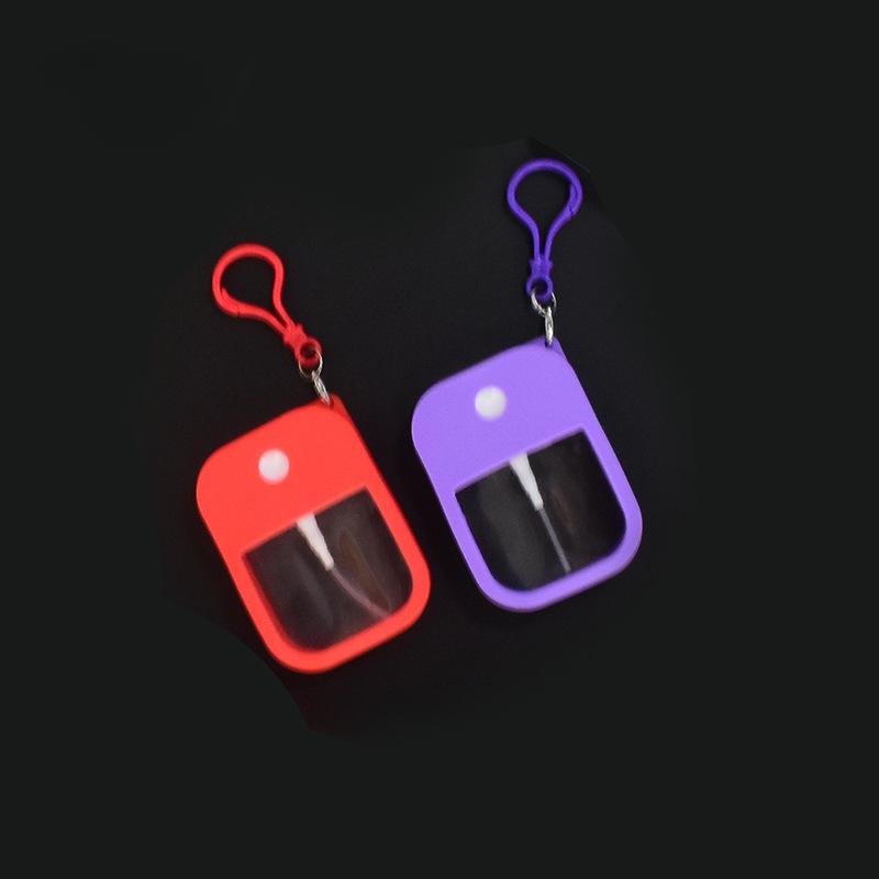 58ml Spray Small Sanitizing Spray Scented Vegan Hand Sanitizer with Keychain Perfume Alcohol Water Spray Bottle Travel