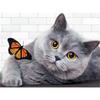 DIY Diamond Painting Kitten Cross Stitch Kit Mosaic Art Diamond Painting Full Circle/Square Diamond Home Decoration