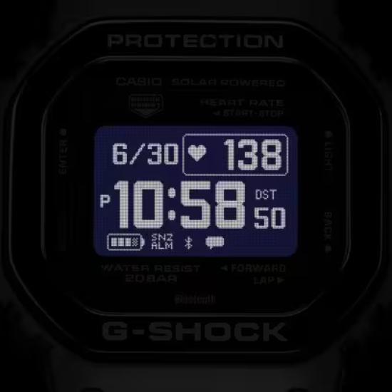 Casio Мужские часы G-SHOCK G-SQUAD DW-H5600MB-1JR | Сделано в Японии | Монитор сердечного ритма, Bluetooth, Водонепроницаемость 200 м, Черный, Tough Solar