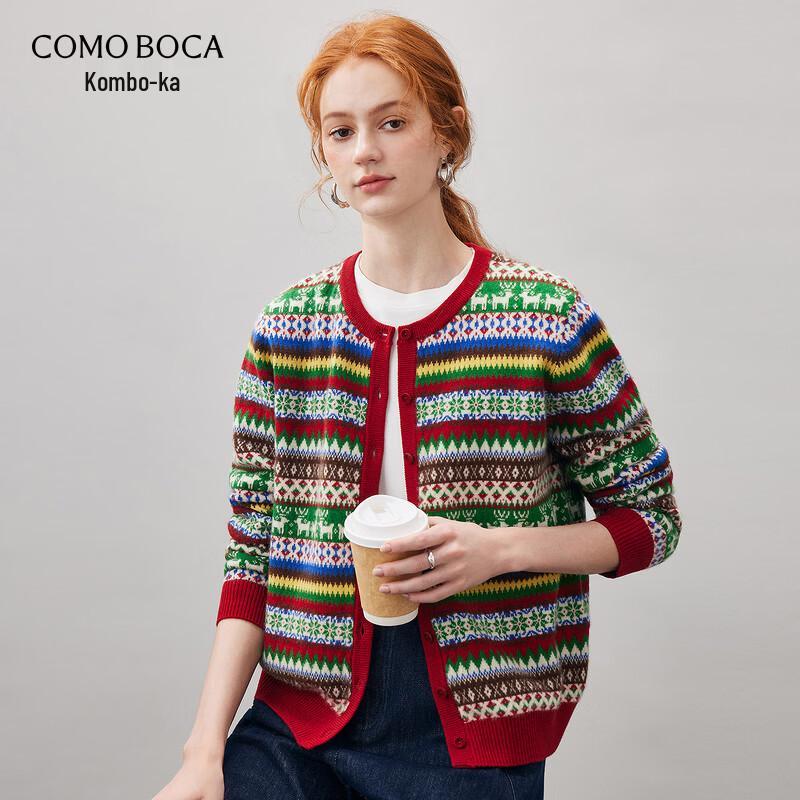 Женский кардиган Kemeng Boka 100% кашемир в стиле Fair Isle