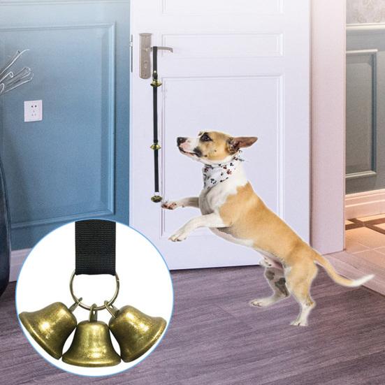 Дверной звонок для собак, веревка, устойчивость к укусам, избавление от скуки, прочная на разрыв дверь, приучение к горшку