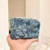 Женский милый мини-кошелек с цветочным принтом на молнии, клатч, кошельки, сумка для губной помады, кошелек для ключей, женский хлопковый дорожный мешок для хранения макияжа, сумка