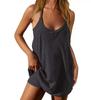 Womens Tennis Dress Workout Dress With Shorts Sleeveless Spaghetti Straps Golf Athletic Dresses