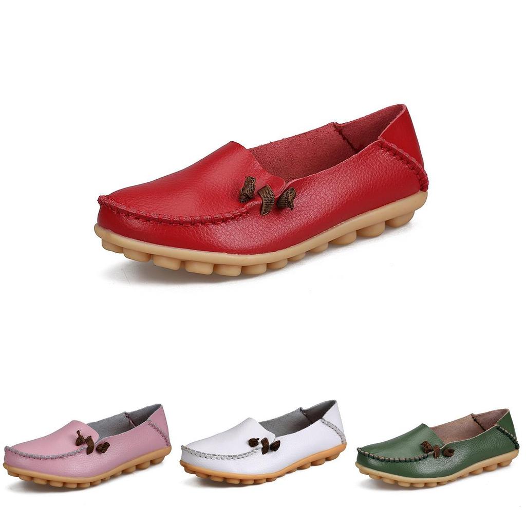 Premium Quality Women's Casual Loafers Driving Peas Moccasin Leather Flats Shoes