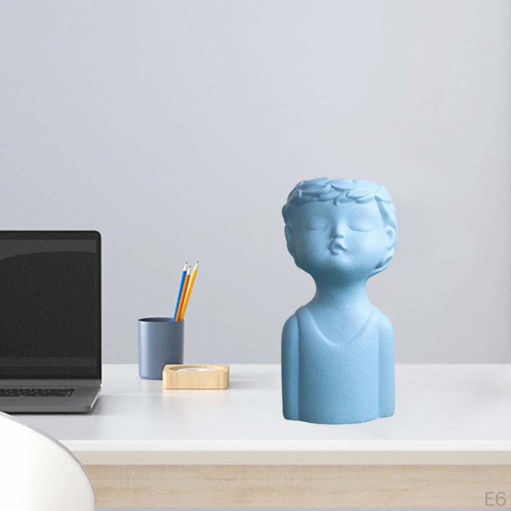 Керамическая ваза, Ваза для цветов в виде человека, Современная минималистичная статуэтка, Скульптура, Держатель, Настольный горшок, Предмет