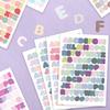 8Pcs Colorful Letter Stickers, Waterproof, Waterproof Self-Adhive Decorative for Journals, Tablets Water Bottles