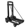 Folding Hand Truck 4 Wheels Iron Tube 99.2 Lb Load Bearing Foldable Luggage Trolley Cart for Travel 