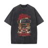 Honk Garage Car  Inspired Fun Art Casual Washed Distressed T Shirt Vintage Minimal Short Sleeve Top