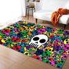 Skull Living Room Carpet Bedroom Dining Room Floor Mat