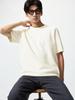 Uniqlo Моющийся трикотажный топ Milano с коротким рукавом