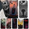 Berserk Guts Anime Case For iPhone 13 12 11 Pro Max Mini XR X XS MAX 6S 7 8 Plus SE 2020 2022 Phone Cover